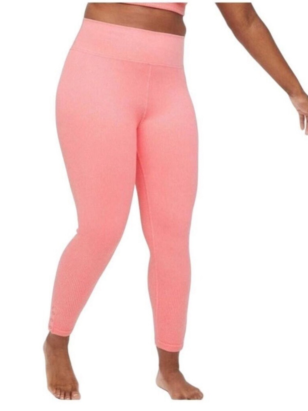 OFFLINE by Aerie Waffle Leggings Pink Rose High Waisted Activewear Medium